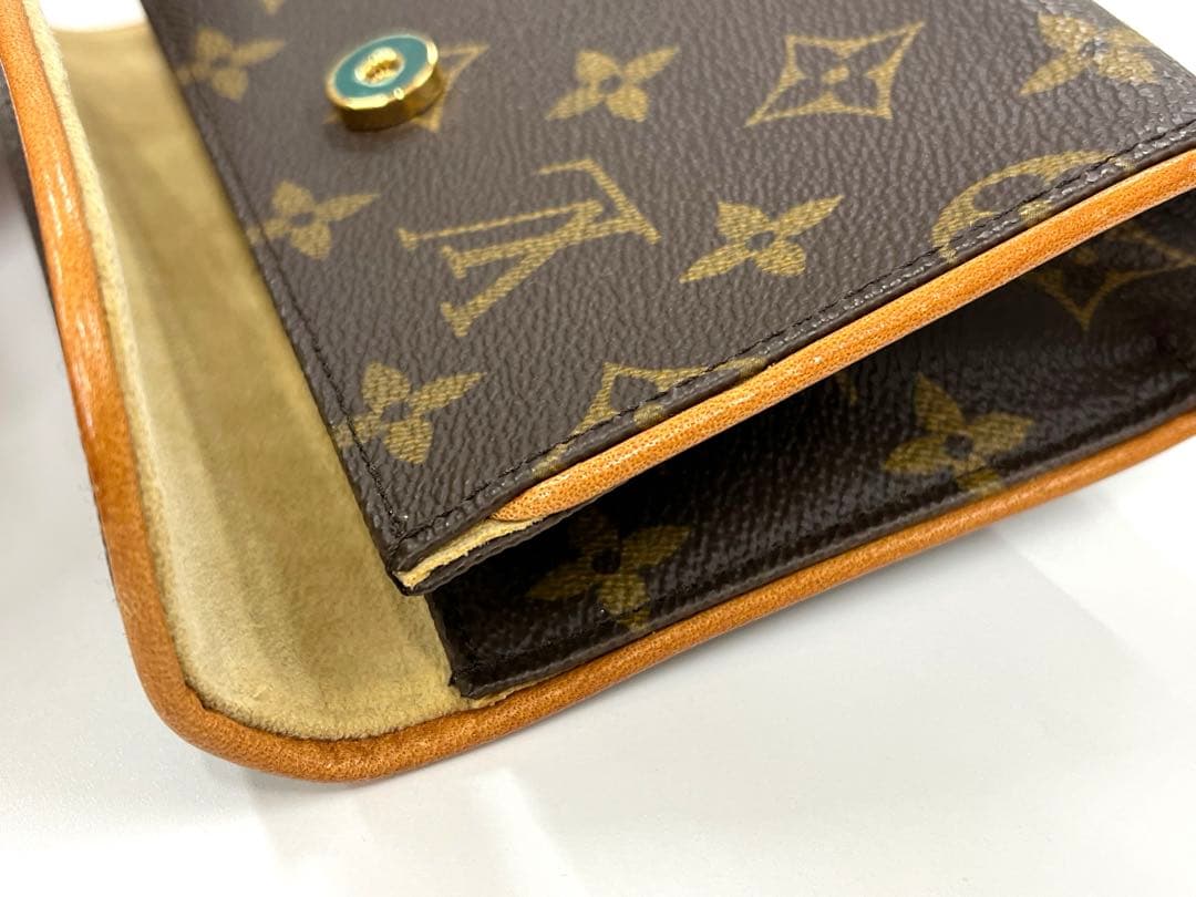 ルイヴィトン　ポシェットフロランティーヌ　ウエストバッグ　モノグラム　ブラウン