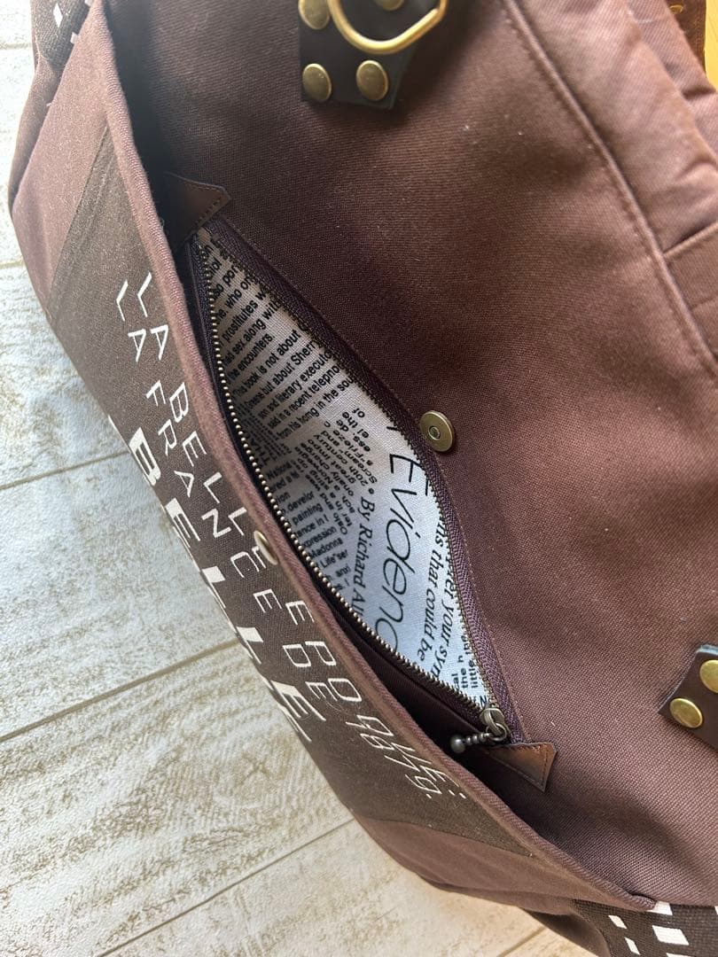 ともりん♡ニューム口金バッグ♡英字おとこ前 イケメンバッグ