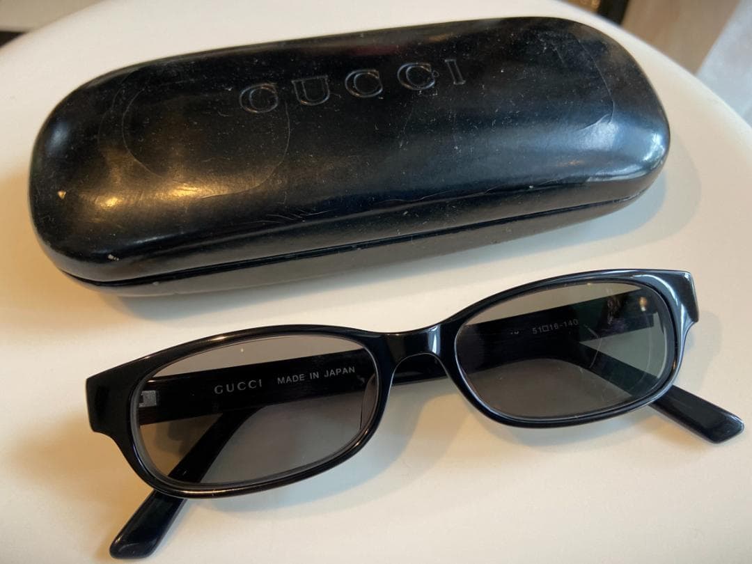 ◇GUCCI グッチ サングラス 度入りレンズ 度無し純正レンズ付き◇