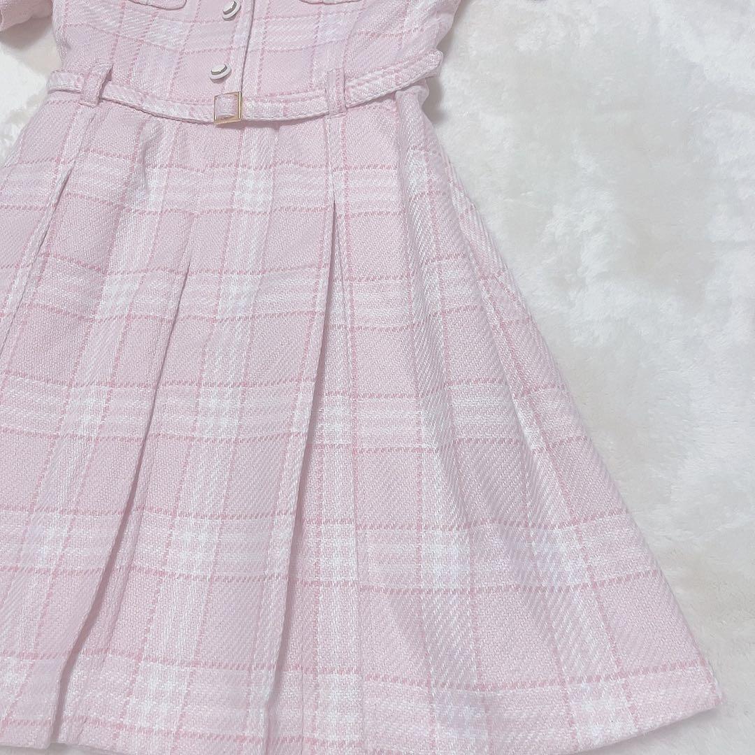 希少！LIZLISA トゥララ ピンクチェックワンピース 姫ギャルy2k