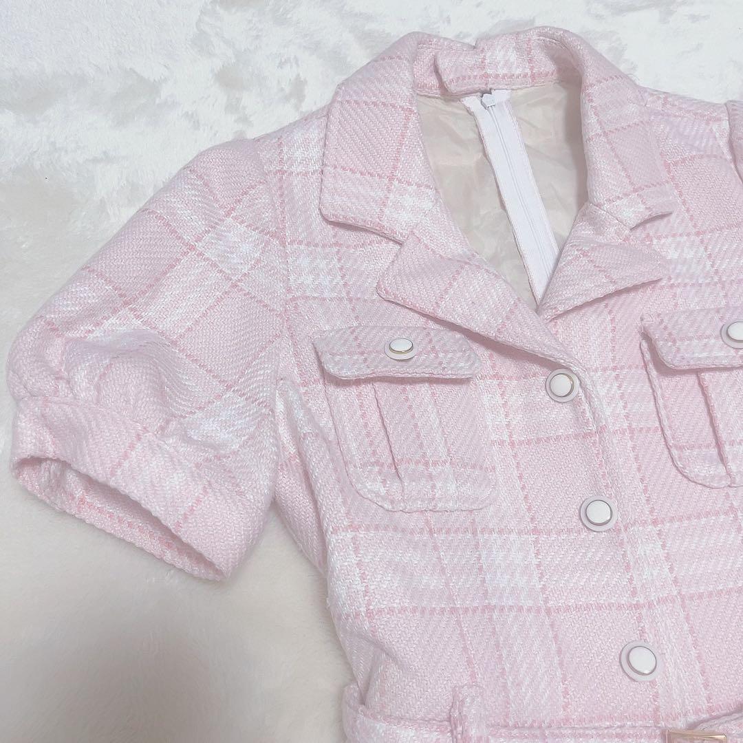 希少！LIZLISA トゥララ ピンクチェックワンピース 姫ギャルy2k