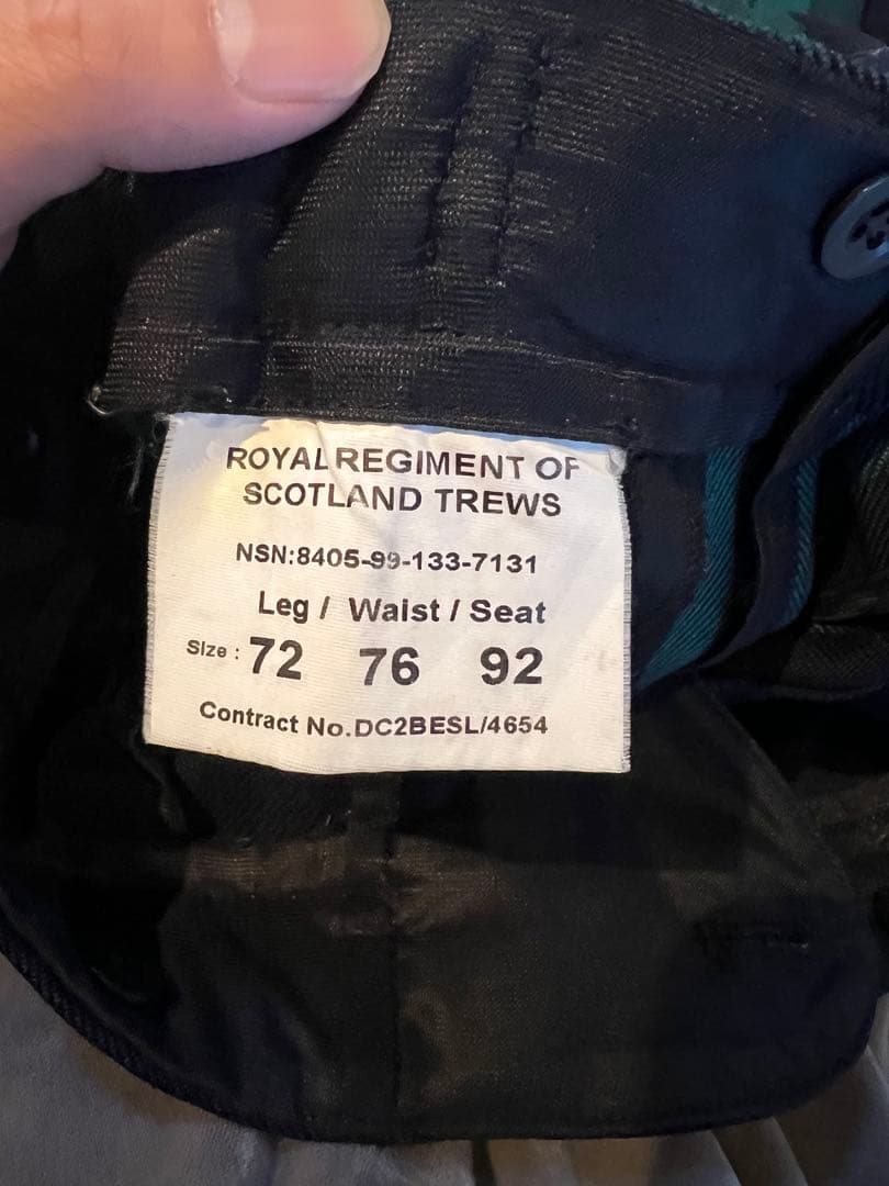 スコットランド軍　セレモニーパンツ