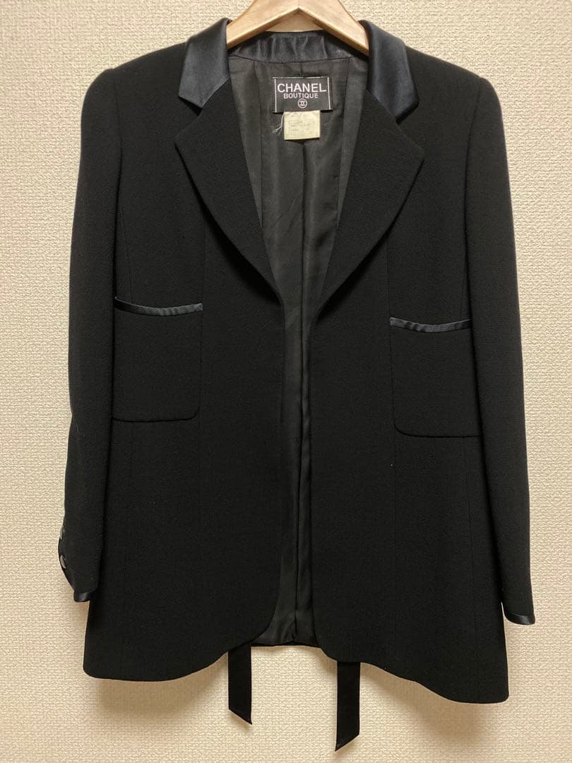 ジャケット・アウター CHANEL 96C tie front jacket