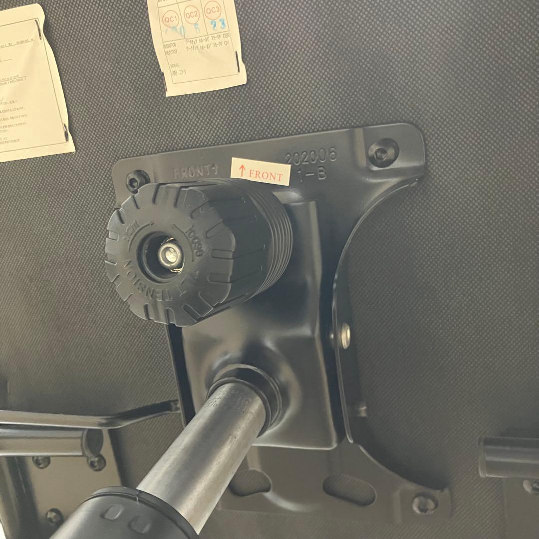 ニトリ (Nシールド スモークDH DBR) レザー調 高さ調節 回転チェア