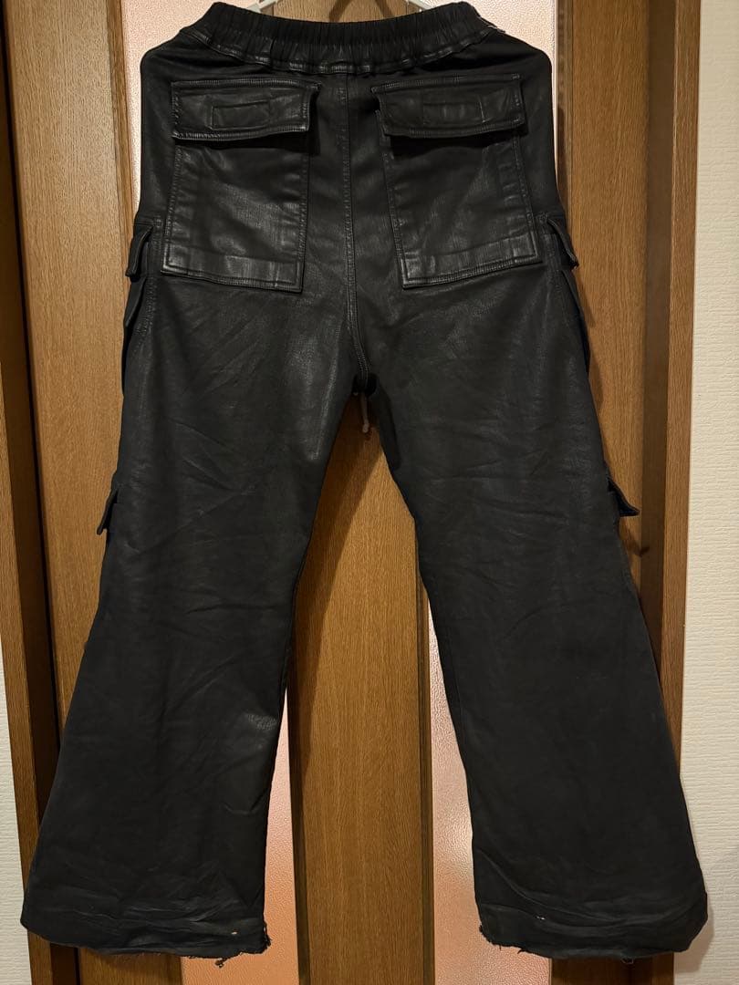 RICK OWENS DRKSHDWジャンボベラカーゴパンツ コーティングWAX