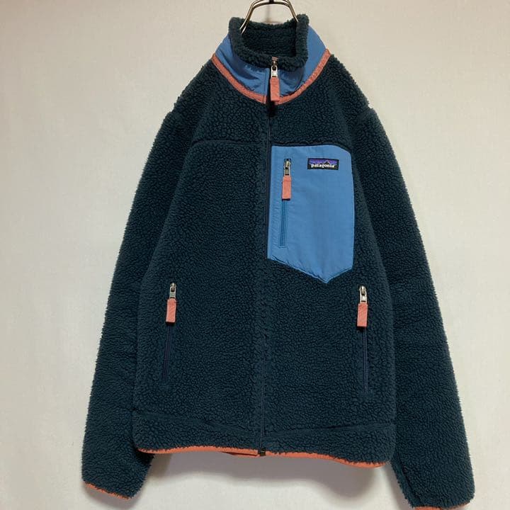 レア 2019年 パタゴニア レトロX ボアフリース ネイビー