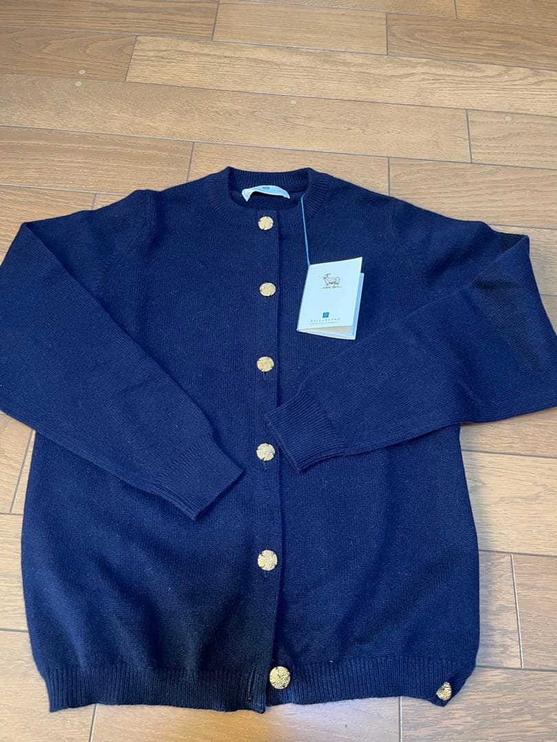 BALLANTYNE ネイビー カーディガン 新品タグ付き