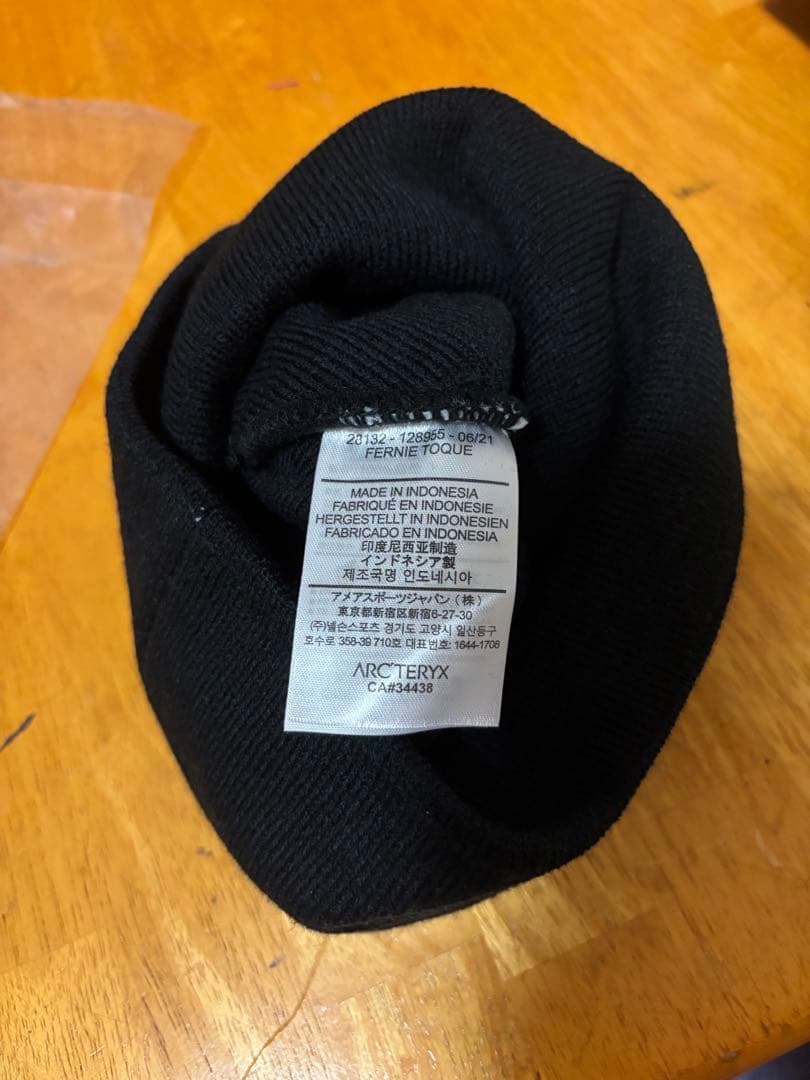 「美品」早い者勝ち！ARC'TERYX ビーニーブラック/ホワイト
