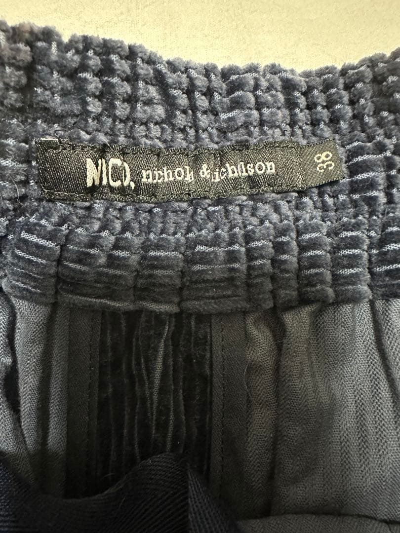 nicholson & nicholson 〈別注〉ワイドドローコードパンツ