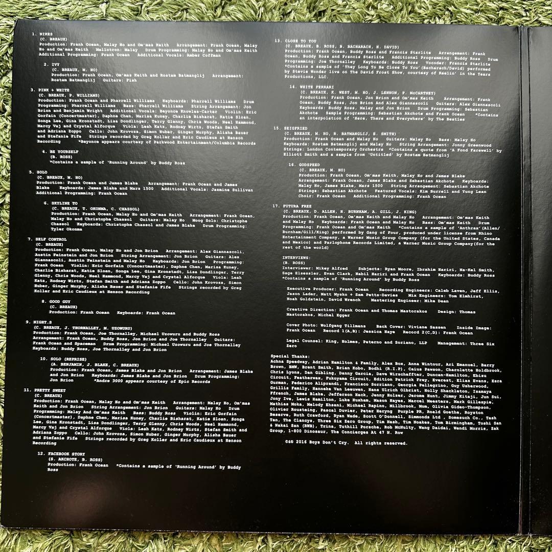 Frank Ocean Blond XL正規盤