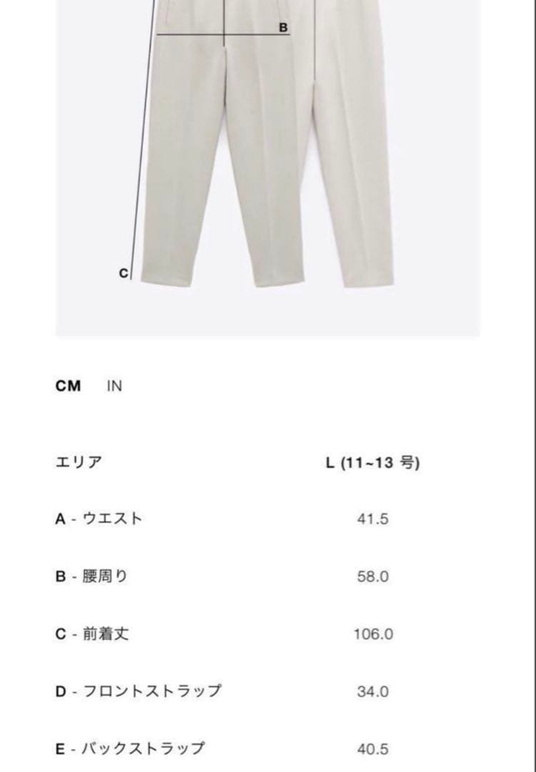 and wander ZARA パンツL