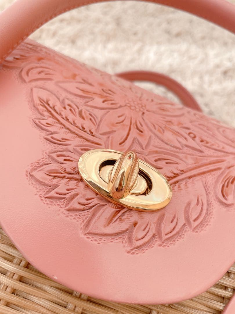 グレースコンチネンタル カービング カゴバッグCarving Basket MS