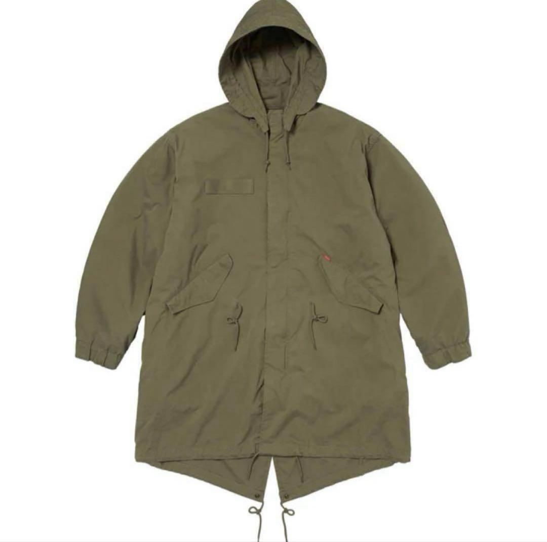 Supreme 24ss モッズコート オリーブ 中綿入り ３回ほど短時間着用