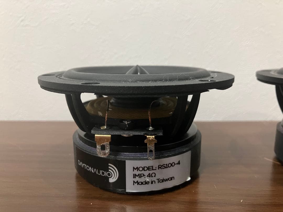 Dayton Audio RS100-4 10cmアルミコーンフルレンジ ペア