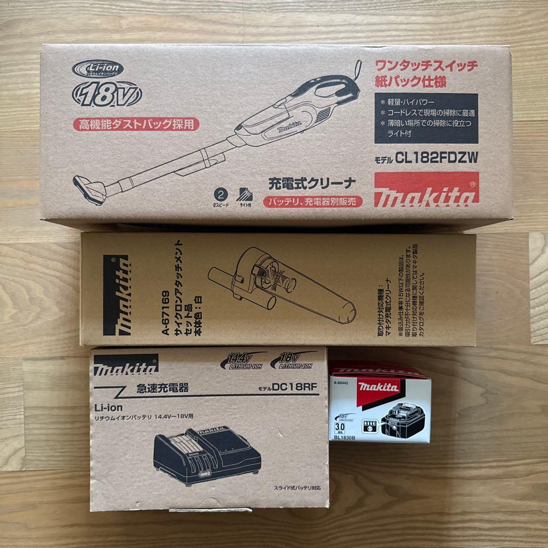 マキタ　コードレス掃除機　CL182FDZW セット　クリーナ
