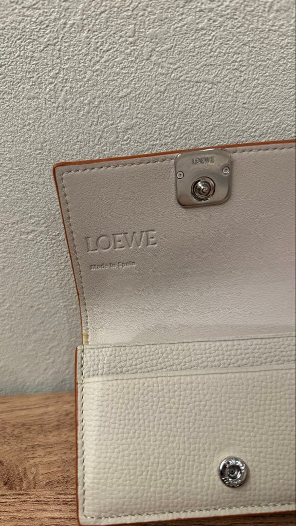 【希望価格受付中】ロエベ　カードケース　ベージュ