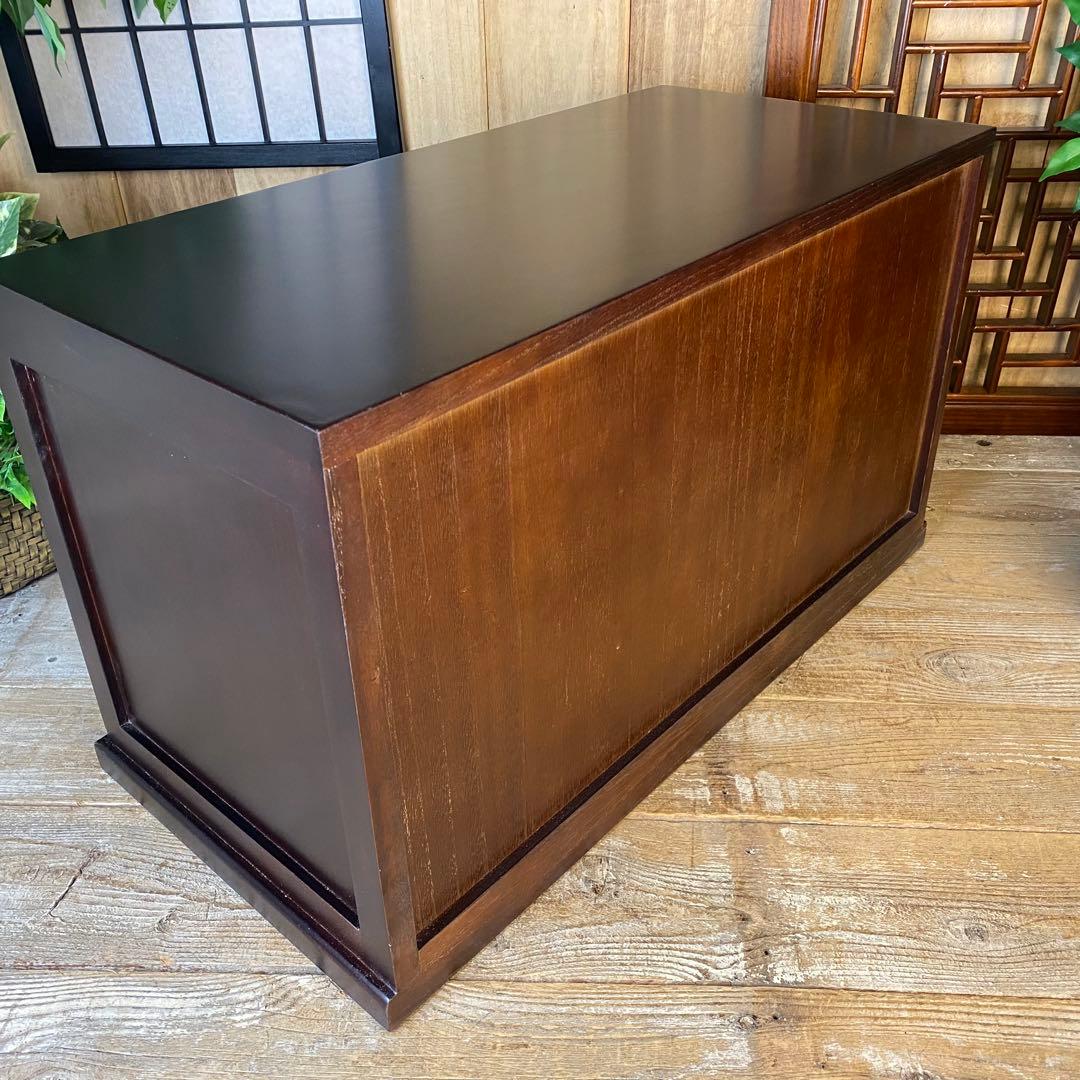 民芸家具桐無垢多引き出しチェスト二点セット木製多収納飾り棚工具棚裁縫棚箪笥タンス