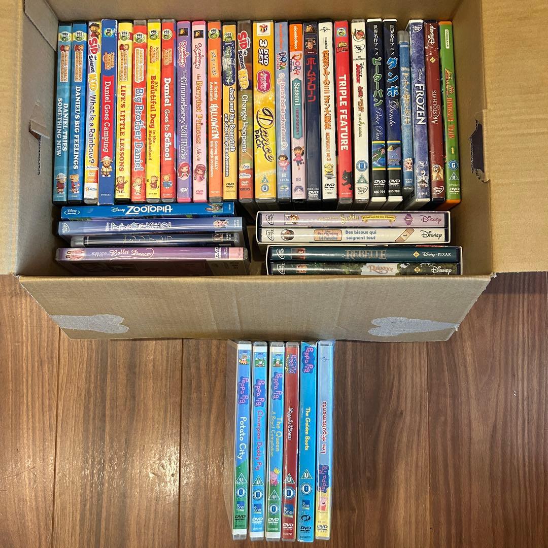 【外国語育児】英語等DVD まとめ売り42枚／動作未確認