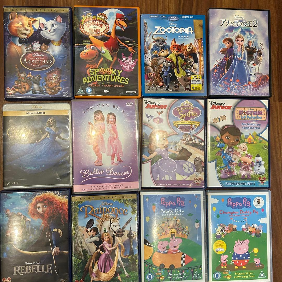 【外国語育児】英語等DVD まとめ売り42枚／動作未確認