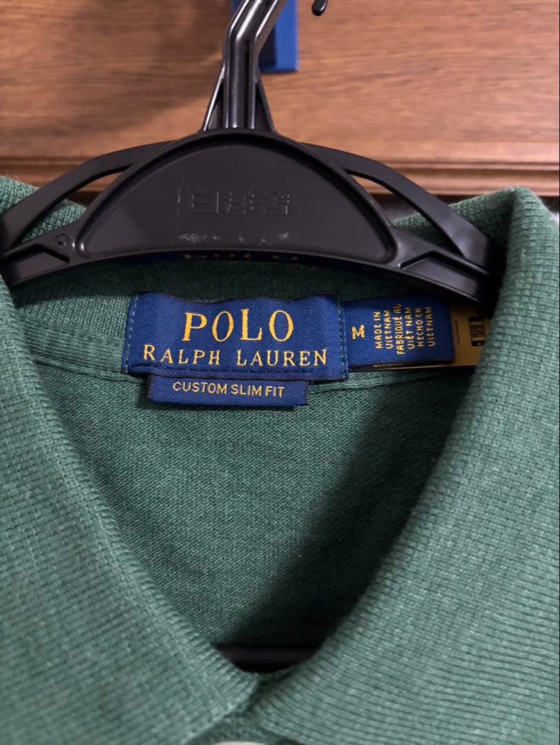 ポロシャツ　カスタムスリムフィット　ラルフローレン　真贋QR　新品未開封　M