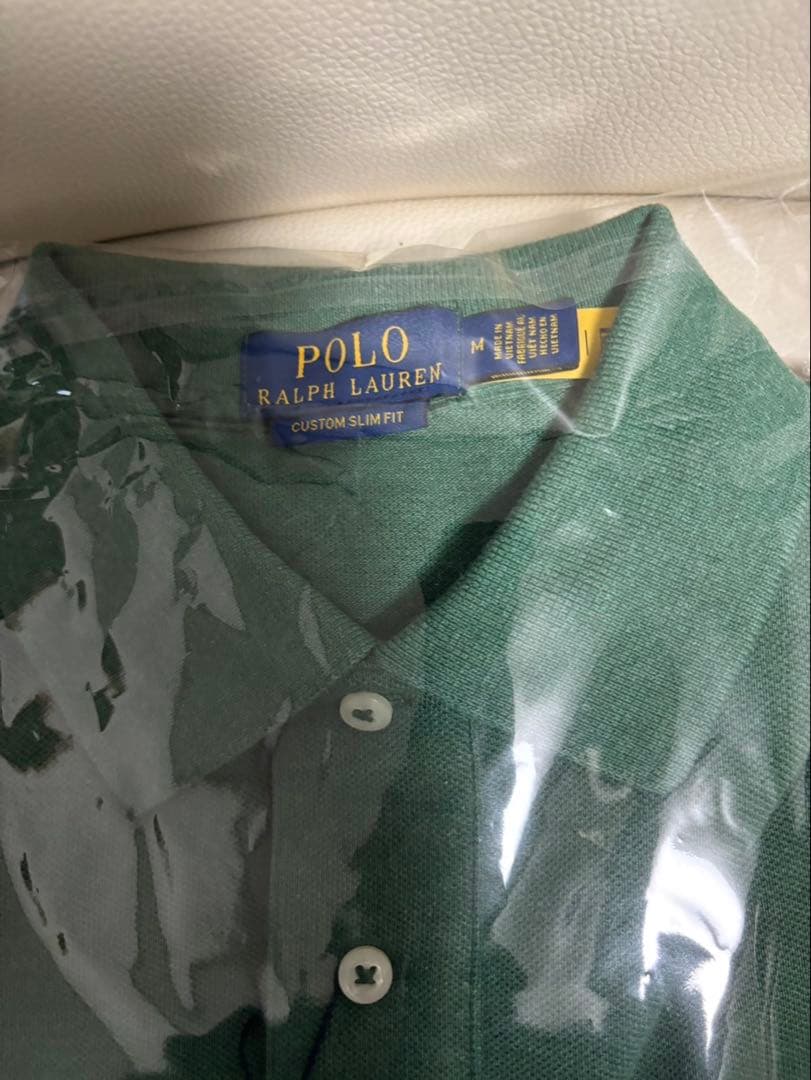 ポロシャツ　カスタムスリムフィット　ラルフローレン　真贋QR　新品未開封　M
