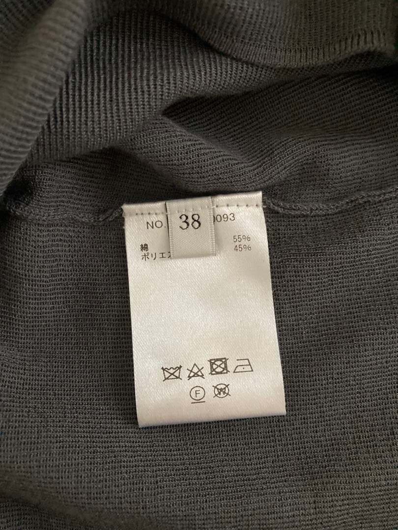 ebure エブール　ダークグレー 長袖ポロシャツ　2024SS