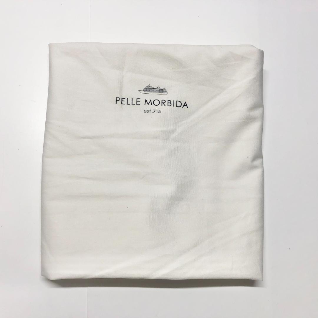 ○★新品未使用　PELLE MORBIDA　フラップボストンバッグ　サックス