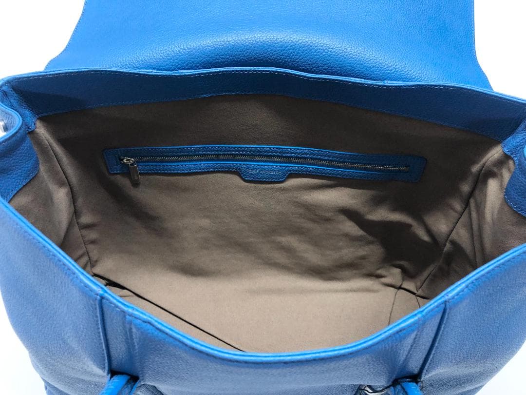 ○★新品未使用　PELLE MORBIDA　フラップボストンバッグ　サックス