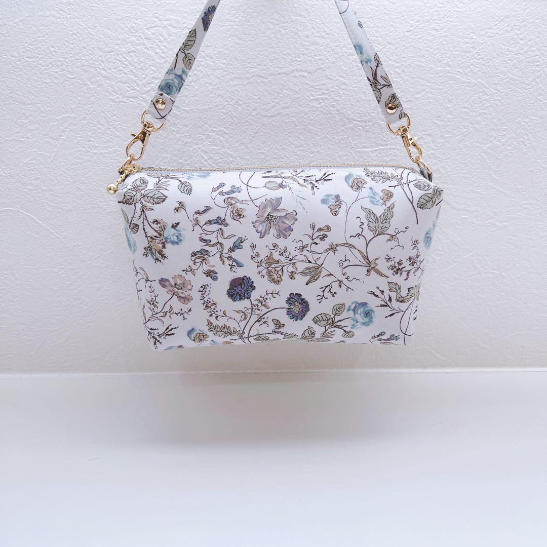 【K☆様お取置き専用ページ】リバティアレクサンダーマープル　ストラップ付きポーチ