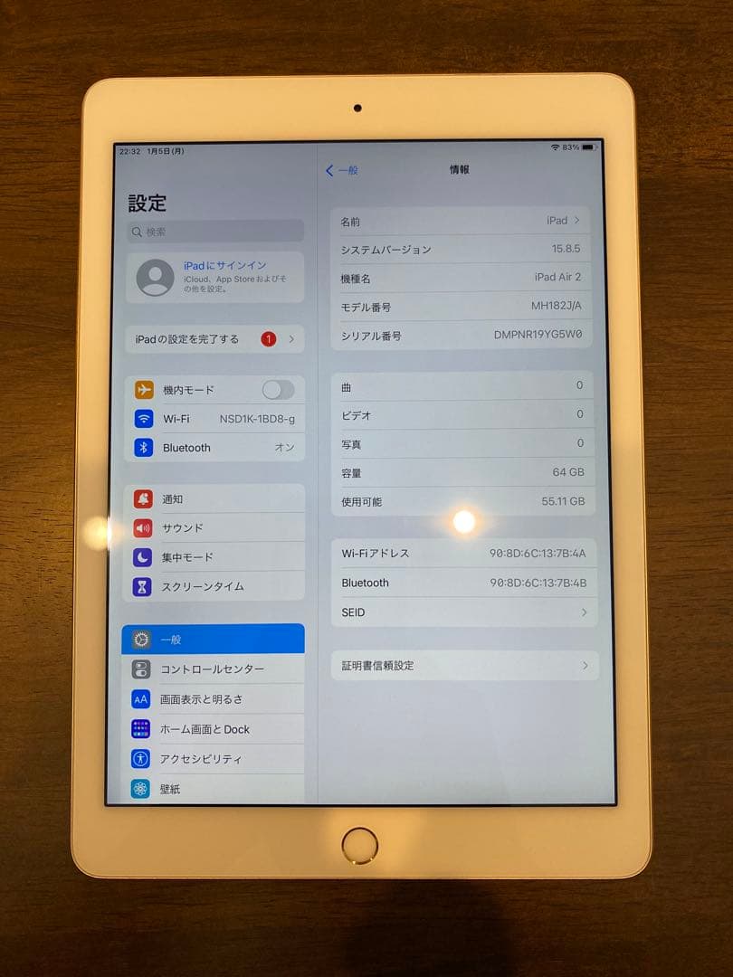 iPad本体 iPad Air2