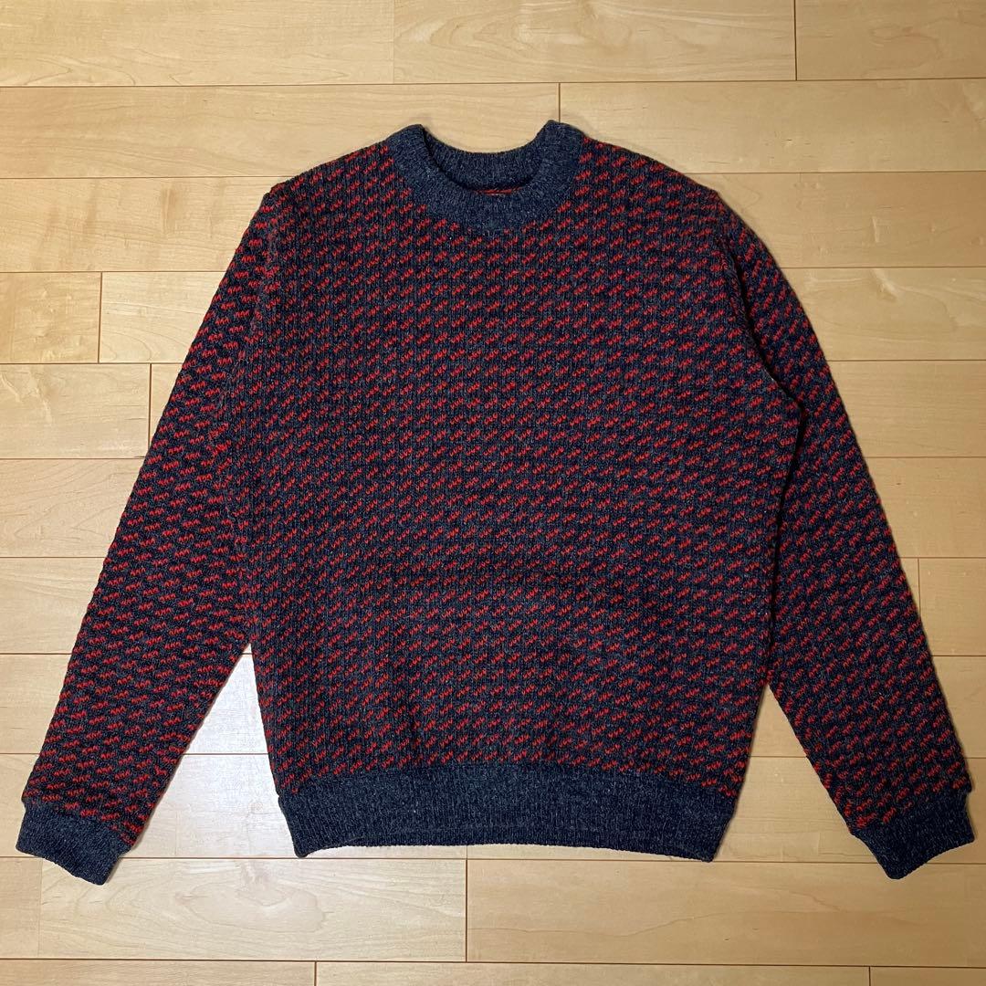 80s L.L.Bean バーズアイ 赤 ノルウェー製
