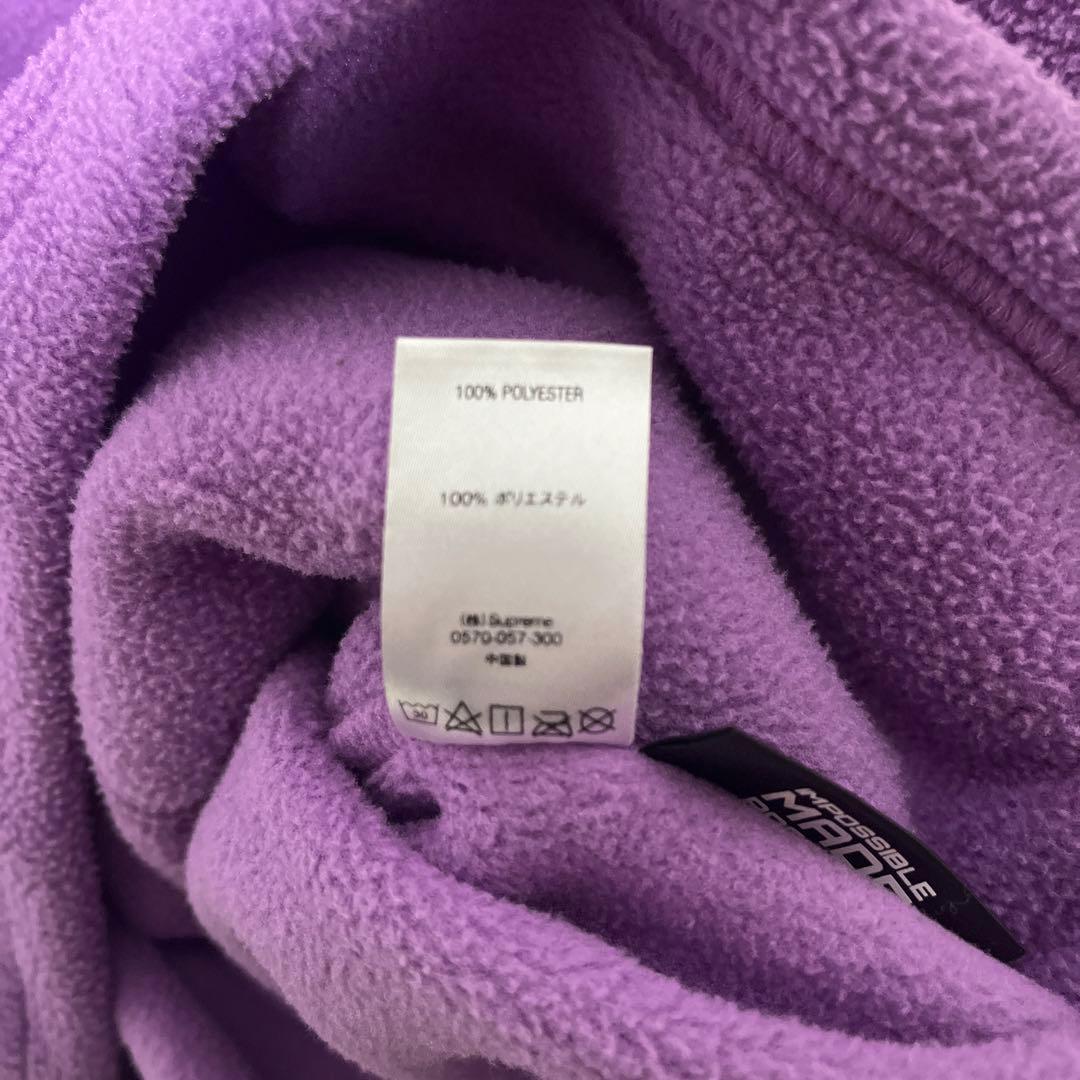 supreme halfzip パープル