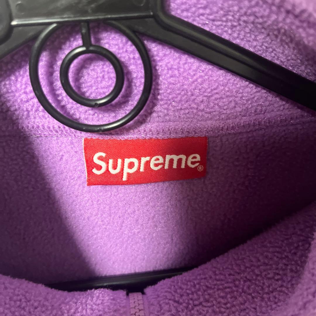 supreme halfzip パープル
