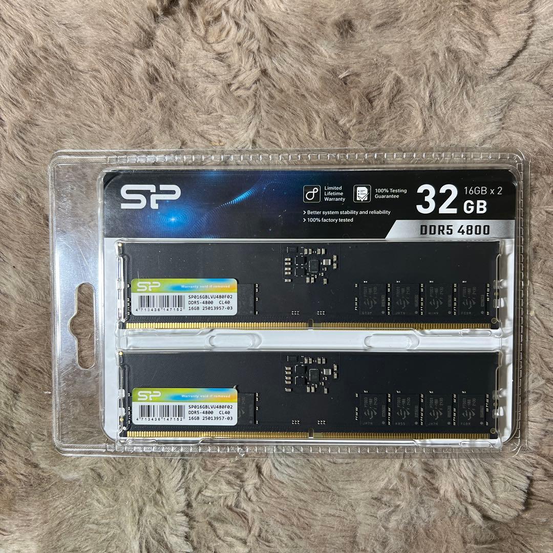 シリコンパワー DDR5 32GB (2x16GB) 4800MHz