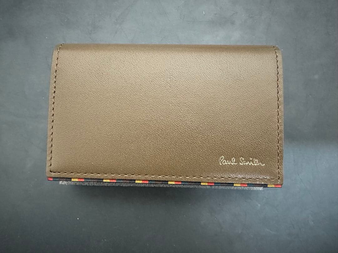 ポールスミス ブライトストライプトリム 名刺入れ ☆新品未使用☆