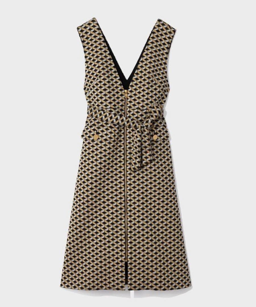 24AW♡グレースクラス グレースコンチネンタル キカジャガードラメドレス 36