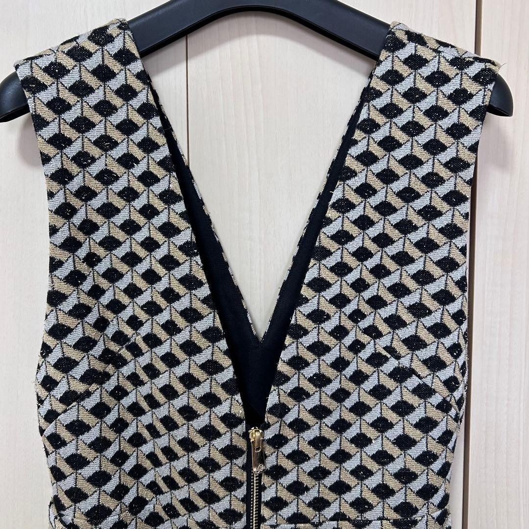 24AW♡グレースクラス グレースコンチネンタル キカジャガードラメドレス 36