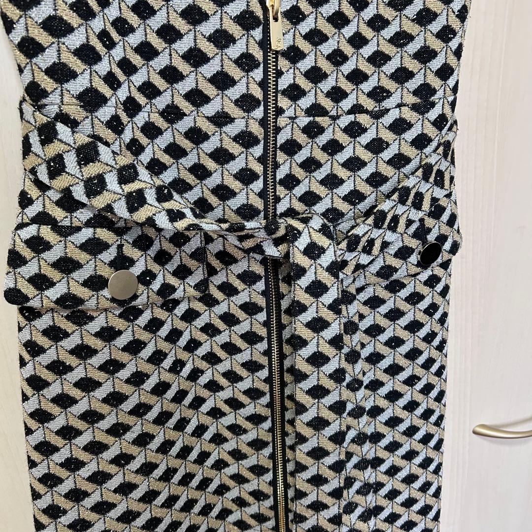 24AW♡グレースクラス グレースコンチネンタル キカジャガードラメドレス 36