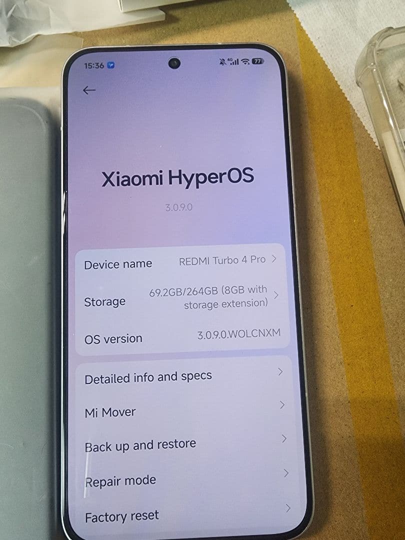 redmi turbo 4 pro 12/256 CN 版