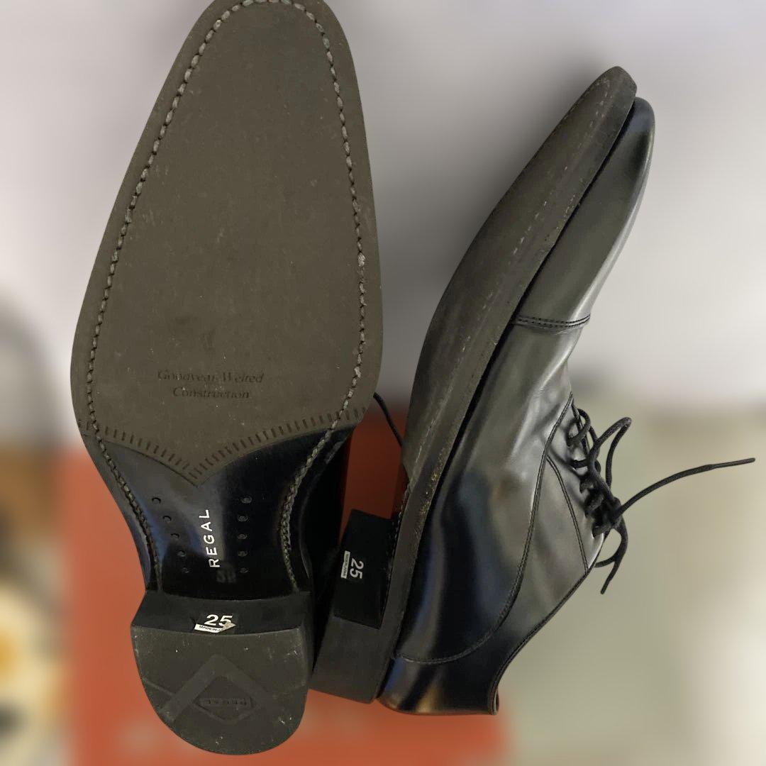 美品　REGAL ブラック ドレスシューズ 25サイズ