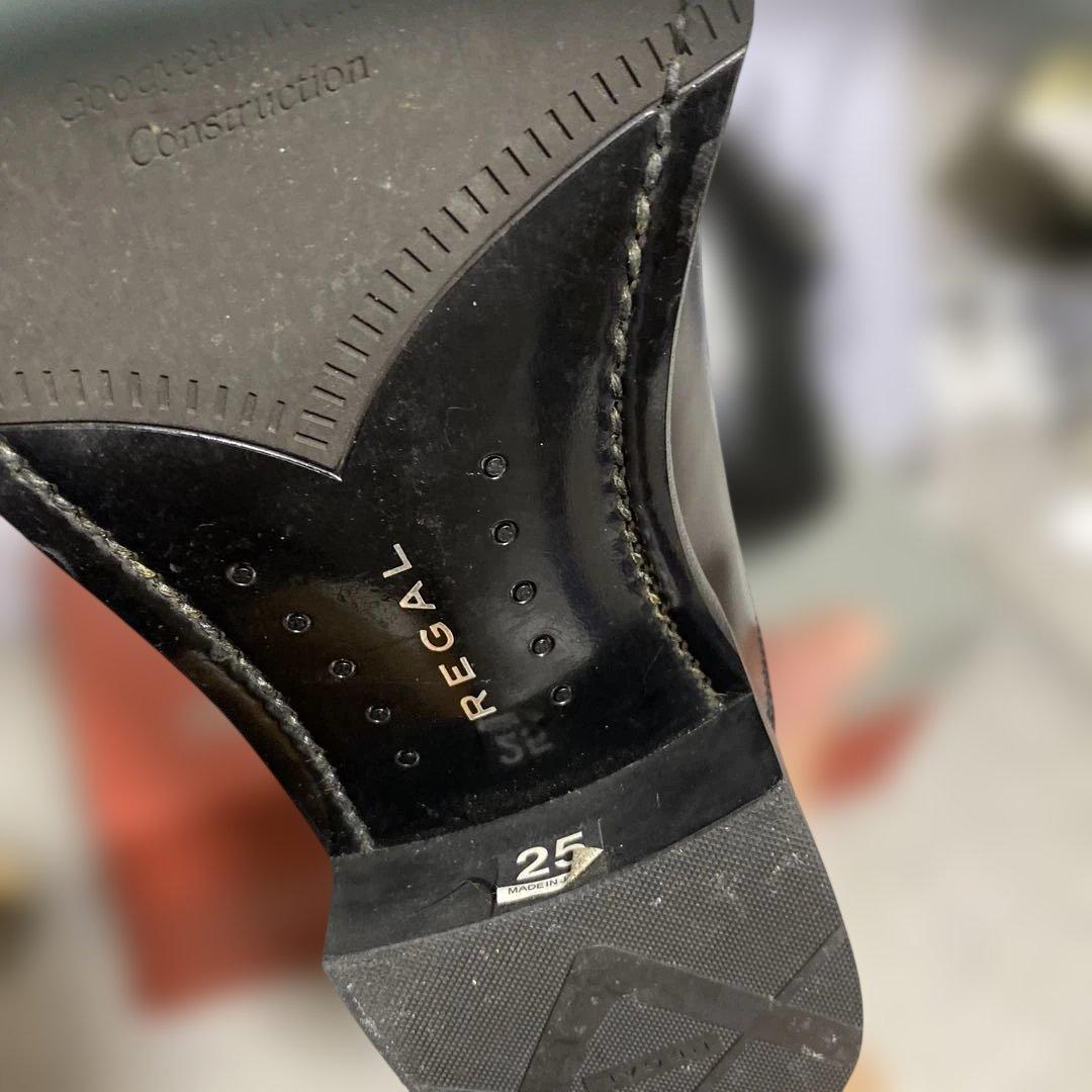 美品　REGAL ブラック ドレスシューズ 25サイズ