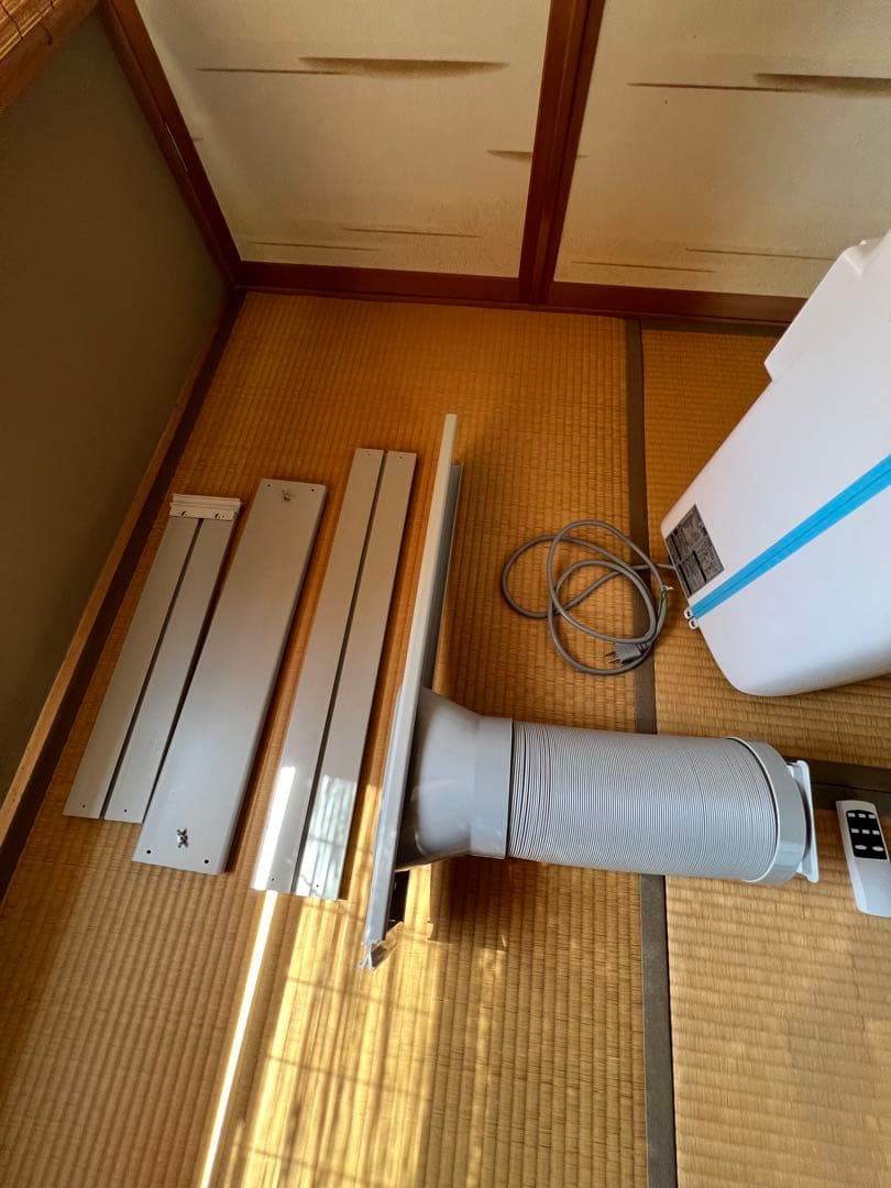 スポットクーラー スポットエアコン ポータブルエアコン ホワイト リモコン付