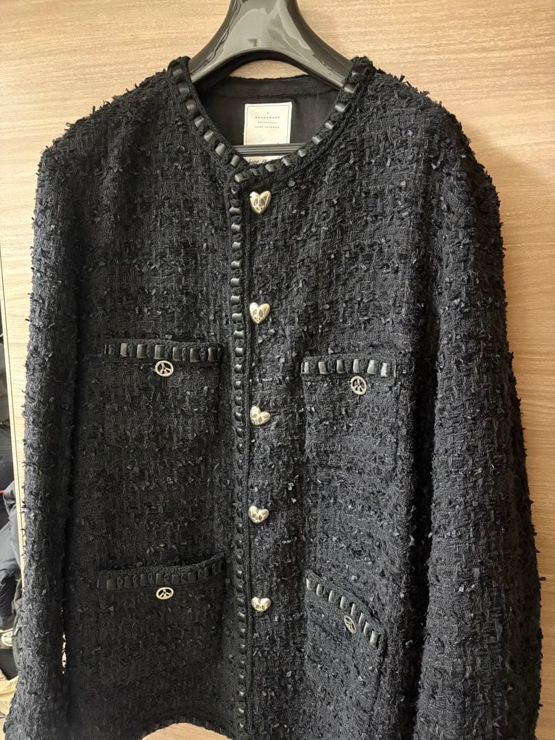 ジャケット・アウター READYMADE TWEED JACKET / BLK