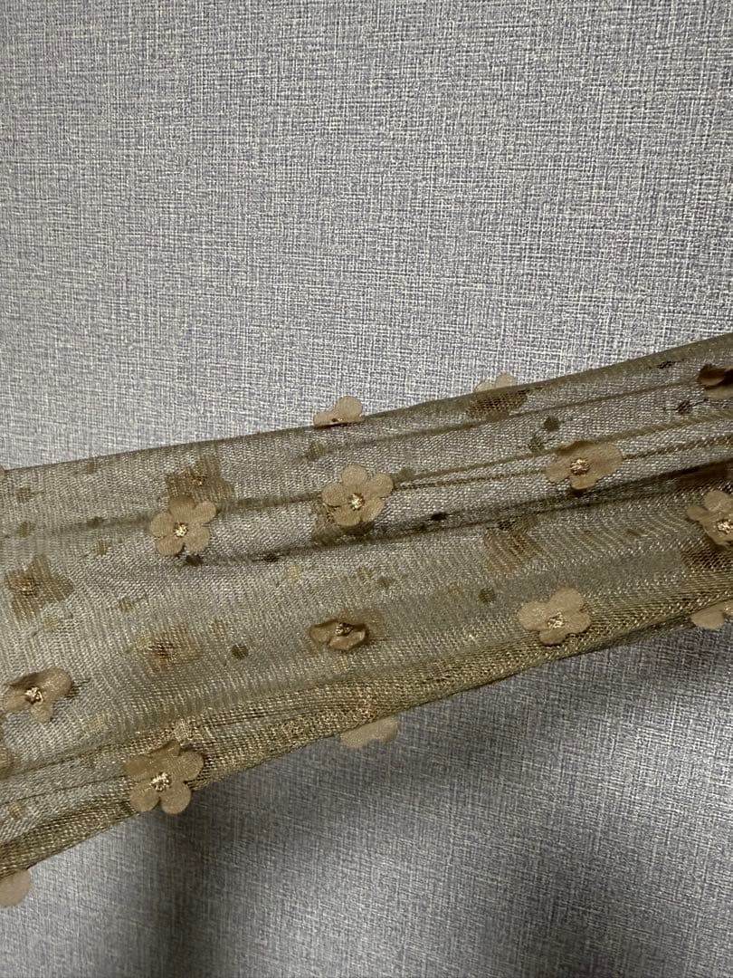 Rikoブラウン フリル付きマーメイドドレス