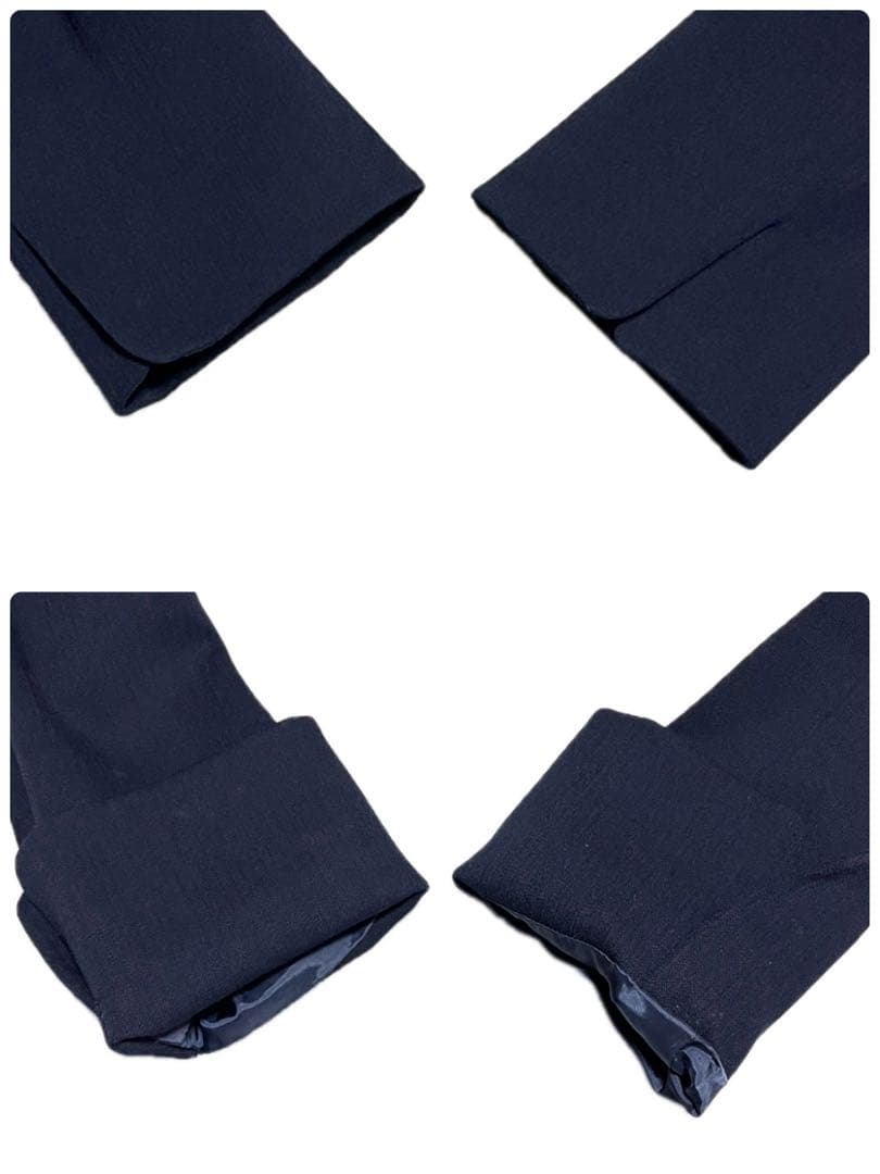 Christian Dior テーラードジャケット ゴールド金具 ネイビー M