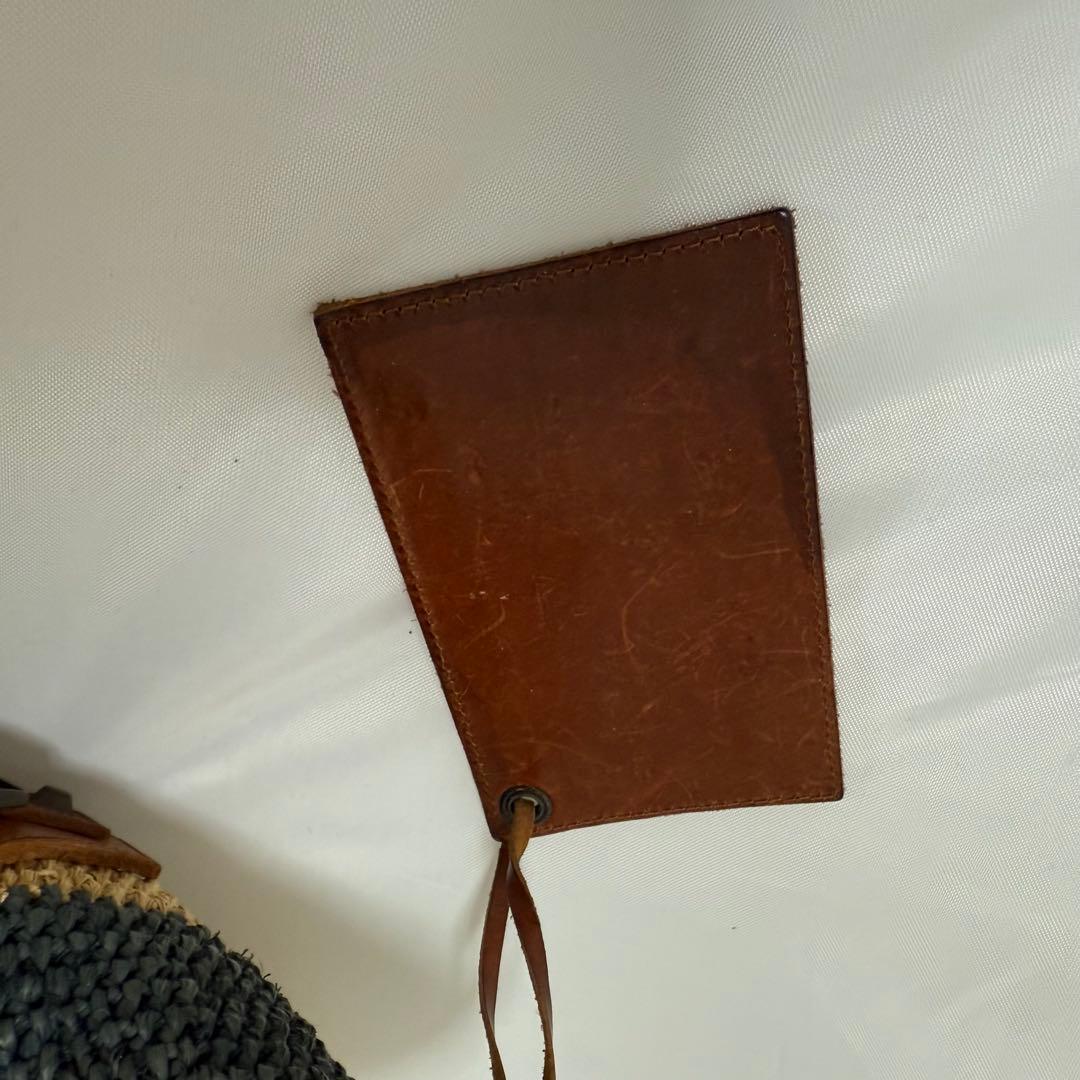 BALENCIAGA バレンシアガ カゴバッグ ボーダー マリン