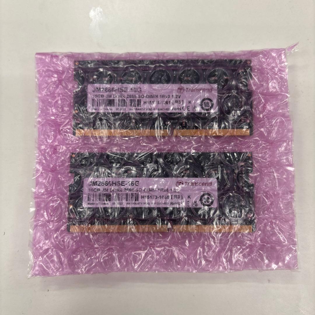 メモリー Transcend 16GB DDR4 2666MHz SO-DIMM