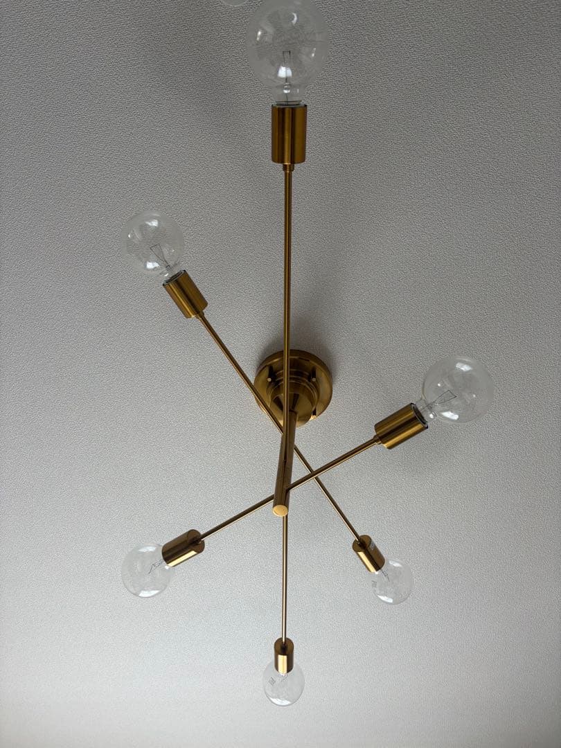 unico 別注　Astreゴールド 6灯 シーリングライト