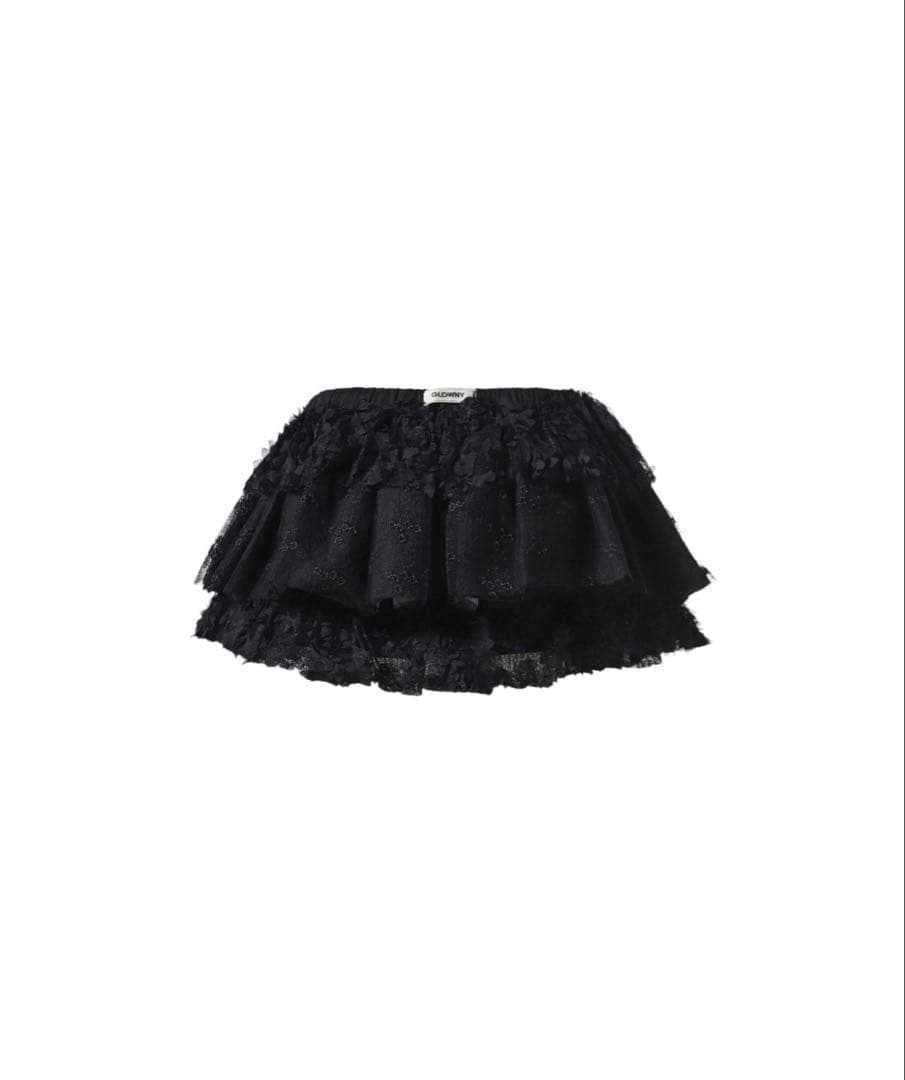 スカート GLOWNY GIRLFRIEND LACE RUFFLE MINI SKIRT