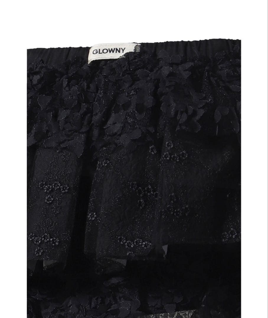 スカート GLOWNY GIRLFRIEND LACE RUFFLE MINI SKIRT